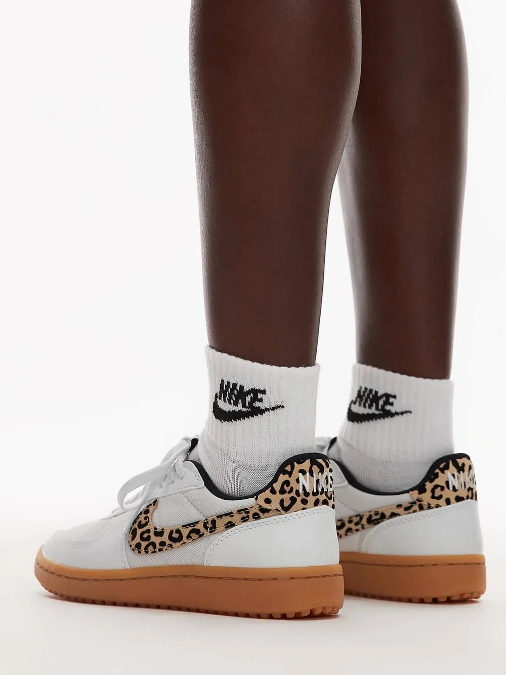 Nike Field General SE White Gum Leopard Swoosh Women’s Shoes Size 7